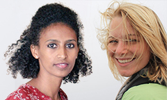 Photo: Sara Gebremeskel and Sharon Gray 