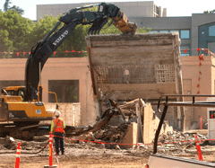 Photo: Walker Hall demolition (wings)